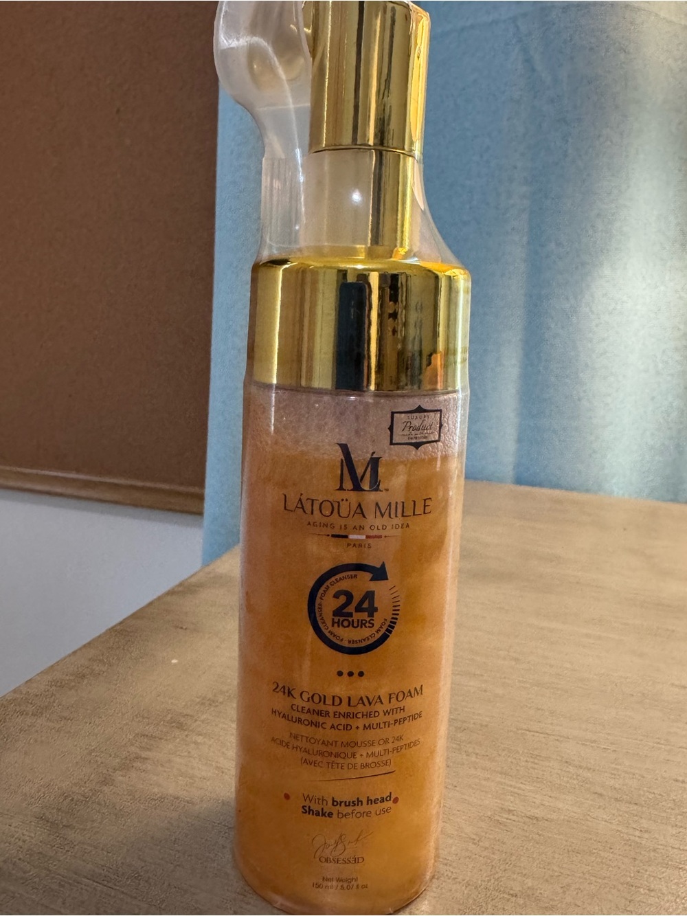 Lâtoua Mille 24K Gold Lava Foam Cleanser - Gold